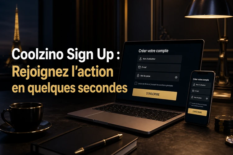 Coolzino Sign Up: Rejoignez l'action en quelques secondes
