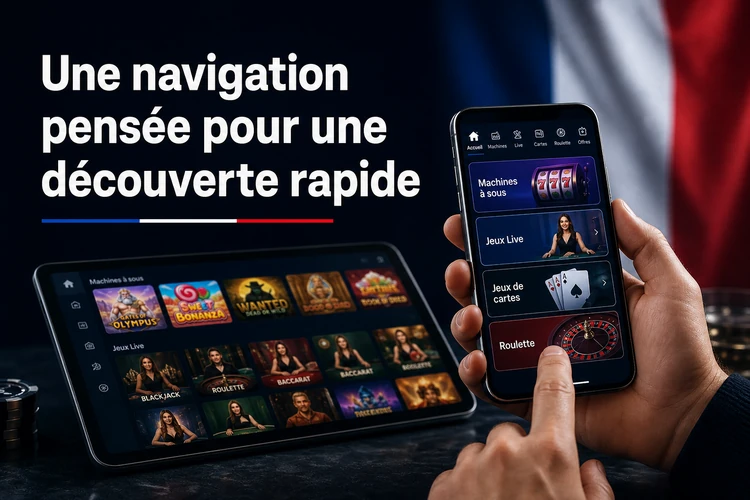 Une navigation pensée pour une découverte rapide